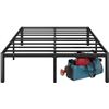 Image 1 : Zinus Queen Bed Frame – Van 16 Inch Bed Frame with Steel Slat Support, Heavy Duty Metal Con