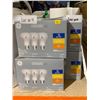 Image 1 : Lot of 4 GE Classic LED Light Bulb Packages, R20 Medium Base, 13-Year Life 3 Per Pack