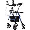 Image 1 : Elenker Upright Rollator Walker HFK-9236T2 in Blue