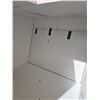 Image 3 : White Corner Cabinet with Hinged Doors – 36x36x30 Inches