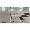 Image 2 : Three-Tier Industrial Metal Rolling Rack With Adjustable Shelves, 42in x 62in x 32in