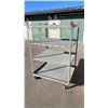 Image 3 : Four-Tier Industrial Metal Rolling Rack With Adjustable Shelves, 42in x 62in x 32in