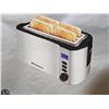 Image 1 : Elite Gourmet 4-Slice Digital Stainless Steel Long Toaster, Model ECT-4400B