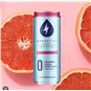 Image 1 : 12 Cans of WakeWater Grapefruit Caffeinated Sparkling Water Beverage, 355 mL Each