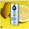 Image 1 : 12-Pack Wakewater Lemon Sparkling Water Beverage 355ml