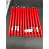 Image 1 : Lot of 12 Red Colonial Candles