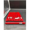 Image 2 : Lot of 12 Red Colonial Candles