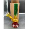 Image 1 : Multicolored Glass Water Pipe with Removable Bowl Attachment