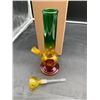 Image 2 : Multicolored Glass Water Pipe with Removable Bowl Attachment