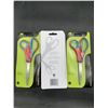 Image 2 : Buffalo Stainless Steel Scissors Set with Ergonomic Handles Lot of 3