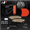 Image 1 : A-Premium Brake Pad Set BPD14680 with Hardware Accessories