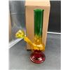 Image 1 : Glass Water Pipe with Multicolor Design and Removable Bowl