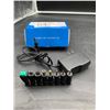 Image 1 : Universal AC DC Power Adapter with Multiple Connectors and Plug Options