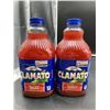 Image 1 : Set of Two Mott’s Clamato 1.89 L Tomato Clam Cocktail Bottles