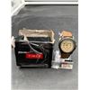 Image 1 : Timex Expedition Indiglo WR 50M Watch with Leather Strap