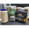 Image 1 : Lot of Grocery Items: Salad Topper, Beef Jerky, and Dressing