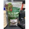 Image 3 : Lot of Grocery Items: Salad Topper, Beef Jerky, and Dressing