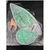 Image 1 : Green And White Costume Fairy Wings With Attachable Accessory