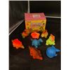 Image 1 : Light Up Baby Bath Toys – 8 Pack of Dinosaur and Animal Shapes
