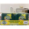 Image 1 : Perrier & Juice Lemon and Guava Sparkling Beverage 330mL (4 Packs of 6)
