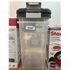 Image 1 : Transparent Plastic Storage Container With Locking Lid Lot of 2