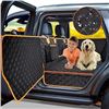 Image 1 : Dog Car Seat Cover for Back Seat, Hard Bottom Car Seat Cover for Dogs with Door Protectors for Trave