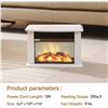 Image 1 : Electric Fireplace Heater With Simulated Logs And Flame Display