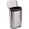 Image 1 : Amazon Basics rectangular soft close trash can