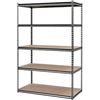Image 1 : HomeBase 5-Tier Metal Shelf, 48 x 24 x 72 Inches