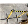 Image 3 : Retractable Yellow and Black Safety Barrier with Steel Base Lot of 2