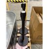 Image 3 : Retractable Belt Barrier Stanchions with Weighted Round Bases