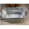 Image 1 : Galvanized Steel Oval Livestock Water Tank