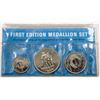Image 1 : UNCIRCULATED FIRST EDITION SHERRIT MEDALLION SET