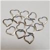 Image 2 : JP105-206 SILVER PACK OF 12 FLOATING HEART