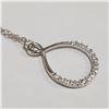 Image 2 : JP105-215 SILVER CZ NECKLACE