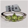 Image 1 : JP105-229 SILVER PERIDOT(1.5CT) RING