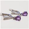 Image 3 : JP105-233 SILVER AMETHYST CZ SET