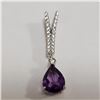Image 4 : JP105-233 SILVER AMETHYST CZ SET