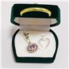 Image 3 : JP105-242 SILVER LOT OF 2 PERIDOT AMETHYST PENDANT