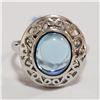 Image 1 : JP105-245 SILVER BLUE TOPAZ(4.85CT) RING