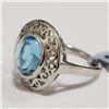Image 3 : JP105-245 SILVER BLUE TOPAZ(4.85CT) RING