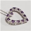 Image 2 : JP105-247 SILVER AMETHYST TOPAZ NECKLACE