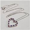 Image 3 : JP105-247 SILVER AMETHYST TOPAZ NECKLACE