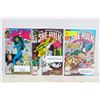 Image 1 : MARVEL COMICS SHE HULK #5, 7, 35 (ALL SIGNED BY