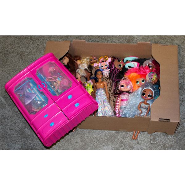 BARBIE DOLLS LOT OF 6 + LOL SURPRISE OMG FASHION