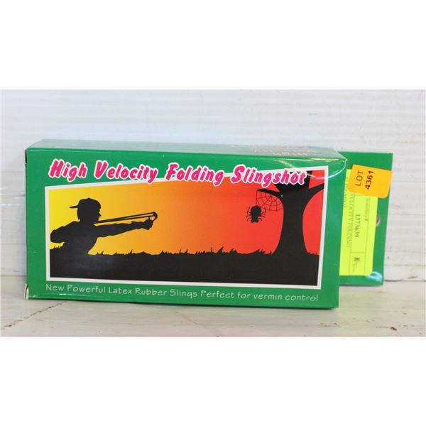 HIGH VELOCITY FOLDING SLINGSHOT