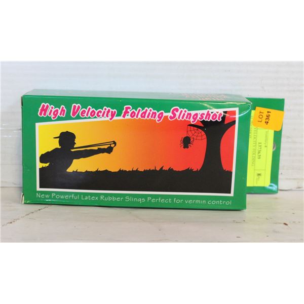 HIGH VELOCITY FOLDING SLINGSHOT