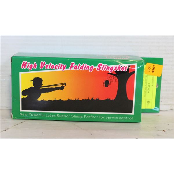 HIGH VELOCITY FOLDING SLINGSHOT