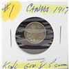 Image 1 : 9)  CANADIAN 1917 5 CENT COIN WITH KING GEORGE V