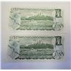 Image 2 : 5)  LOT OF 2 CANADIAN $1.00 UNCIRCULATED
